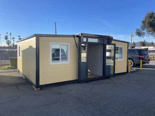 20 ft. x 19 ft. x 8 ft. Expandable Metal Storage Shed with Glass French Door and Floor and Lockable Door and Windows (380 sq. ft.) - Image 6