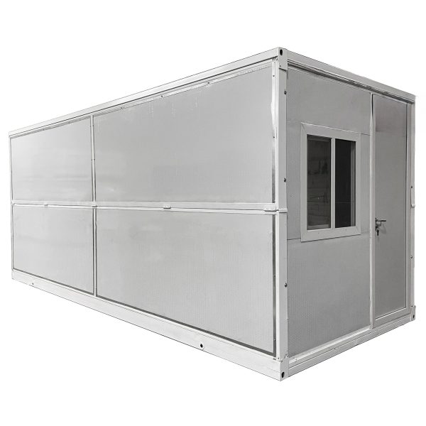 20 ft. x 8 ft. x 8 ft. Foldable Metal Storage Shed with Lockable Door and Windows (160 sq. ft.)