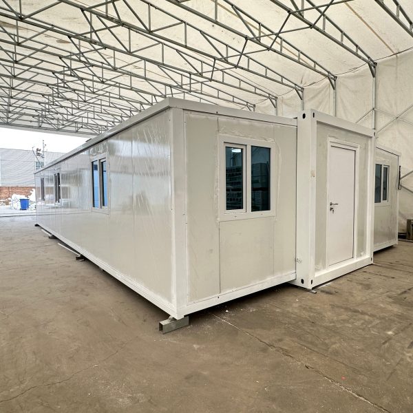 40 ft. x 20 ft. x 8 ft. Expandable Metal Storage Shed with Floor and Lockable Door and Windows (760 sq. ft.) - Image 3