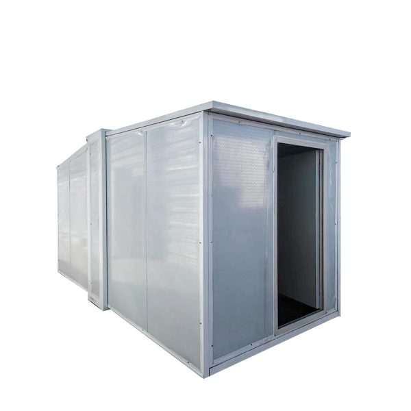 15.2 ft x 7.6 ft x 8 ft Foldable Insulated Tiny House Casita Mobile Office Shelter ADU (115 sq. ft.)